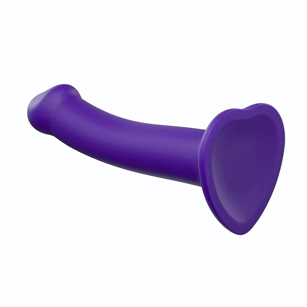 Фиолетовый фаллоимитатор-насадка Strap-On-Me Dildo Dual Density size L - 19 см. (Цвет: фиолетовый)