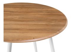 Деревянный стол Абилин 100х76 дуб вотан / белый матовый