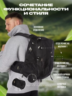 Рюкзак спортивный туристический для мото спорта велорюкзак 30 литров