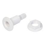 Патрубок, горловина водосброса SeaFlo 16 мм, белый
