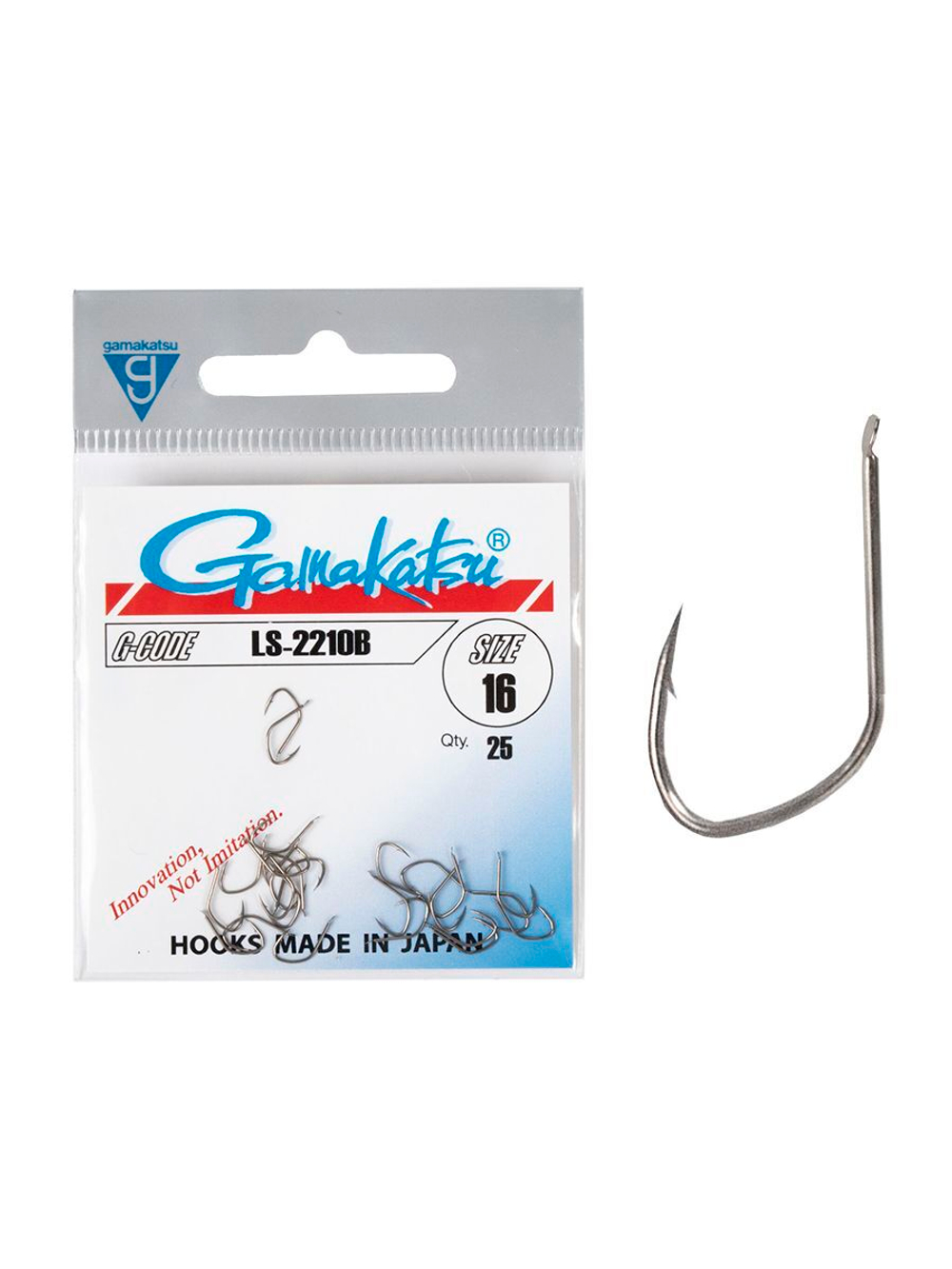 Крючки Gamakatsu LS-2210B HOOKS BRONZE размер 08 (упк.25шт.)