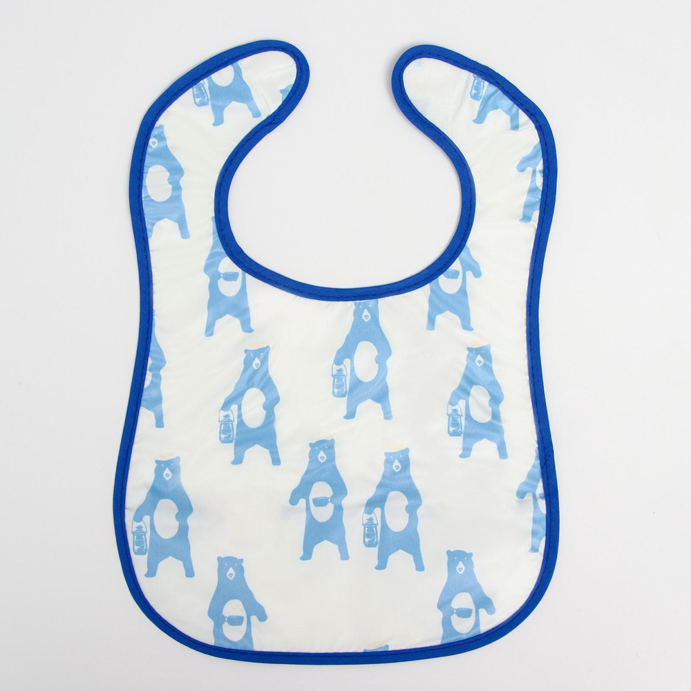 5525476 Нагрудник детский непромокаемый, с карманом «Медведи»