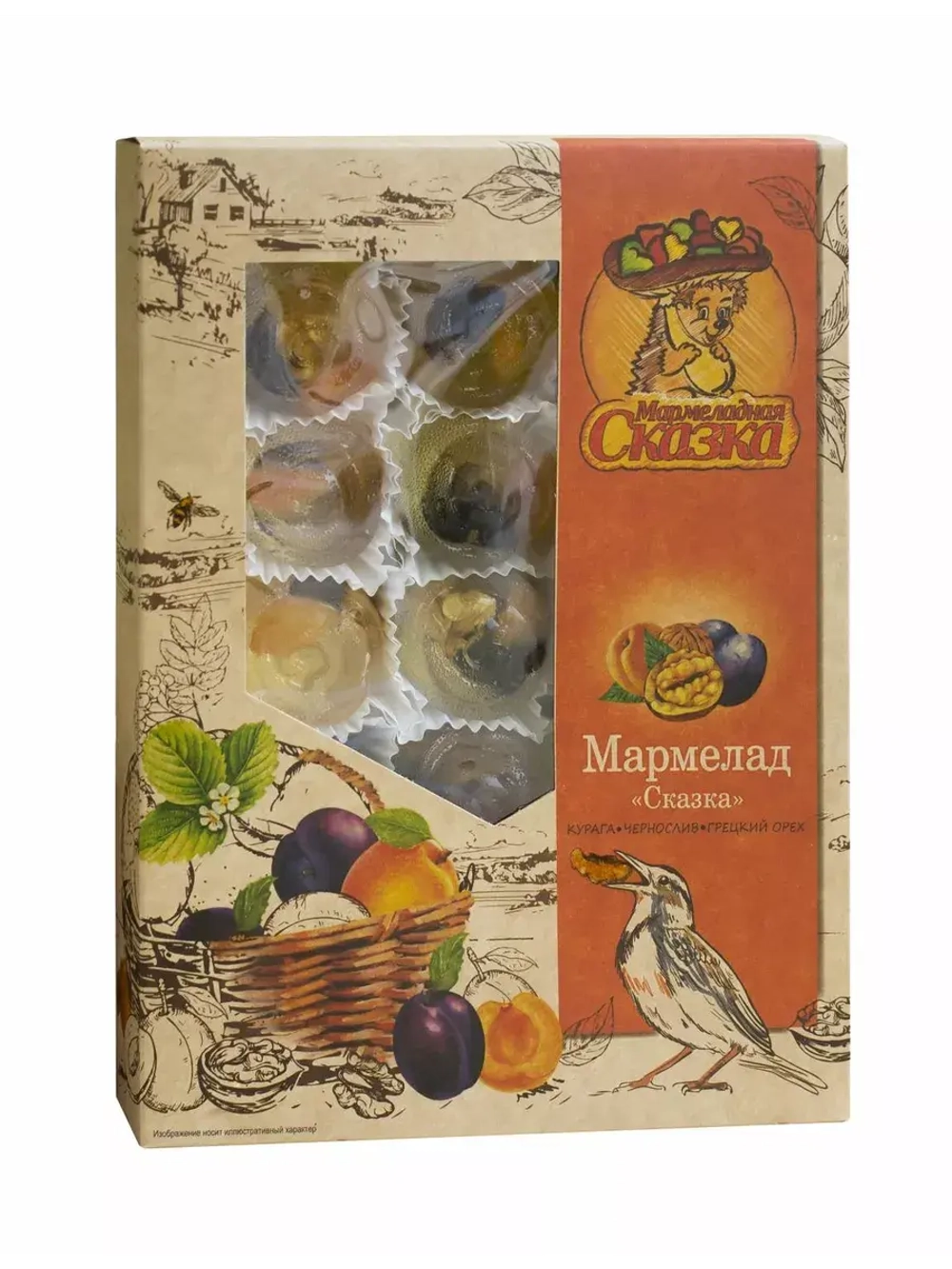 Мармелад Сказка грецкий орех, курага,чернослив 500гр