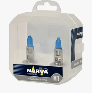 Автолампа H1 12V 55W (P14,5s) Narva RANGE POWER WHITE 4100K (к-т2 шт) 48641