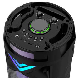 Портативная колонка FUMIKO TOWER с подсветкой и микрофоном черная