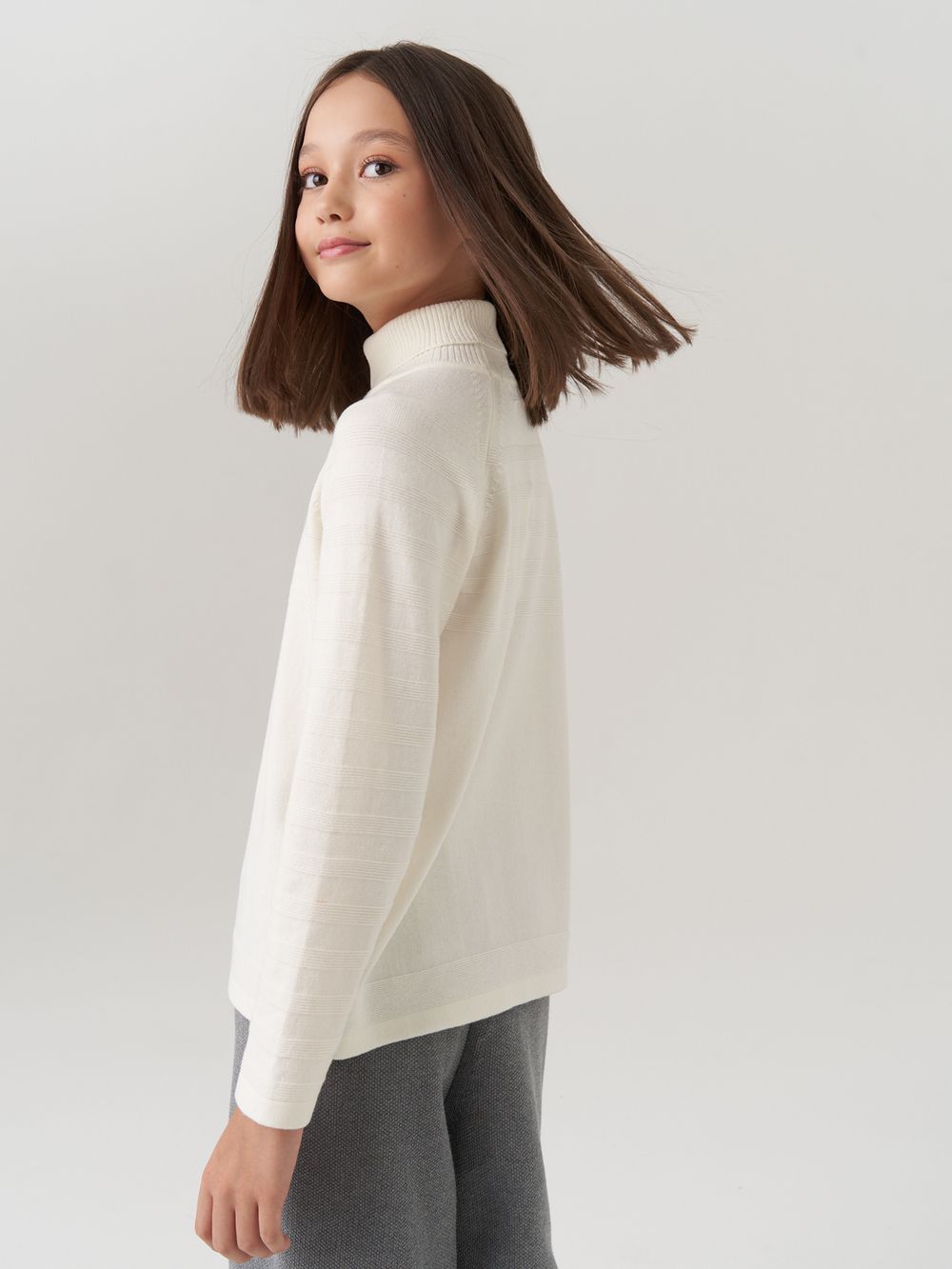 AT743 Джемпер для девочек молоко