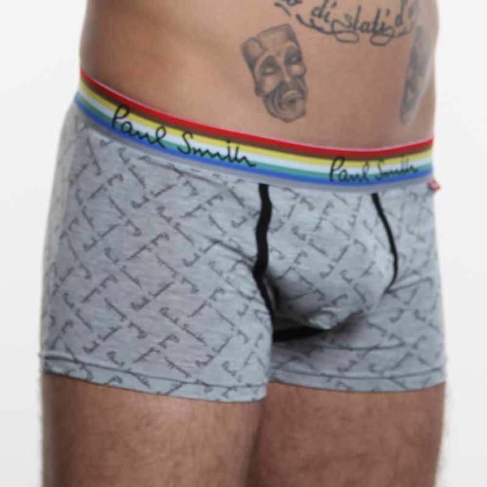 Мужские трусы боксеры серые Paul Smith
