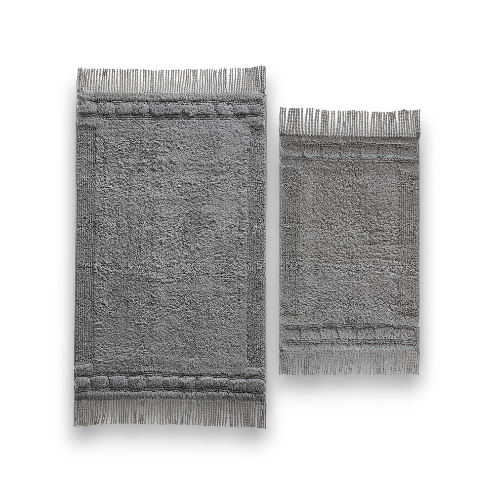 Набор из двух ковриков для ванной Luna | серый