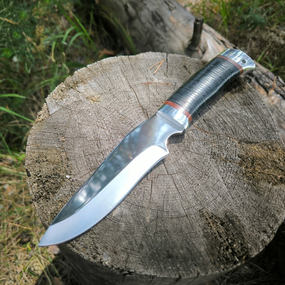 Охотничий нож НС-46А Ельник, с алюминиевыми вставками (Златоуст)