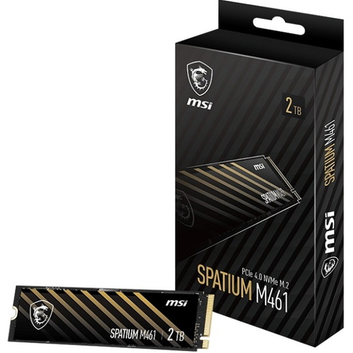 Жесткий диск SSD M.2 2Tb MSI SPATIUM M461, 5000/4200MBs, 880000 IOPS, TLC 3D NAND, 2280, PCI-E4.0x4 (S78-440Q550-P83)