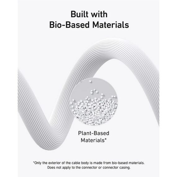 Кабель Anker 542 USB-C to Lightning BIO-BASED 0.9м (A80B1H21.WT) белый