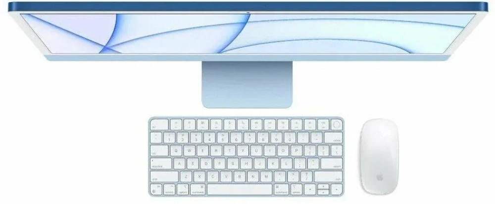 24" Моноблок Apple iMac 24" 2021 г. Z12X003HR, 4480x2520, Apple M1 2.064 ГГц, RAM 16 ГБ, SSD 1 ТБ, Apple M1 8-Core, MacOS, синий