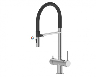 15019 Смес. для кухни под фильт., МАГНИТ. (САТИН) ViEiR (10/1шт)