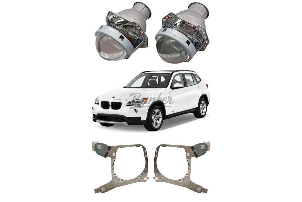 Готовый комплект для замены штатных линз BMW X1 E84 2009-2015