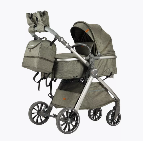 Коляска Luxmom V8 2в1 (зеленый)