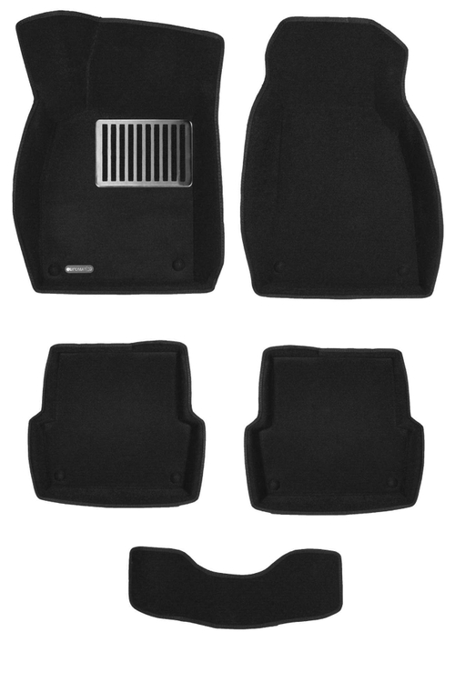 Коврики салона для AUDI A6 (2004-2008) Euromat 3D Lux черные. Арт. EM3D-001109