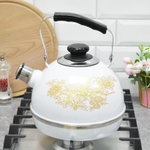 Чайник 3,5л со свистком, подвижная ручка, белый "Олимпия"