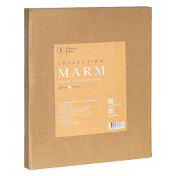 Блюдо сервировочное marm, D25 см, белый мрамор