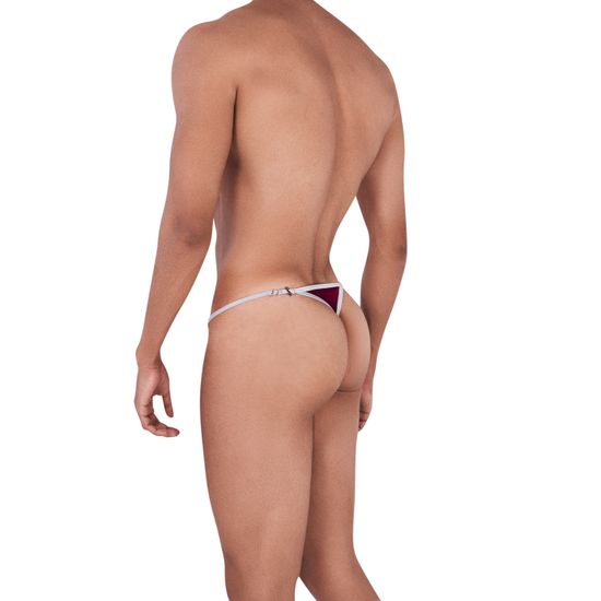 Мужские трусы стринги бордовые Pikante BUD THONG 033819