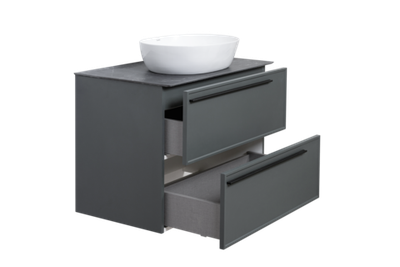 Тумба под раковину La Fenice Elba Grigio TWIN серый 80 FNC-01-ELB-G-80-2