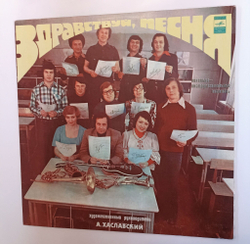 Винтажная виниловая пластинка LP Здравствуй, Песня Девчонка Из Квартиры 45 (СССР 1990)