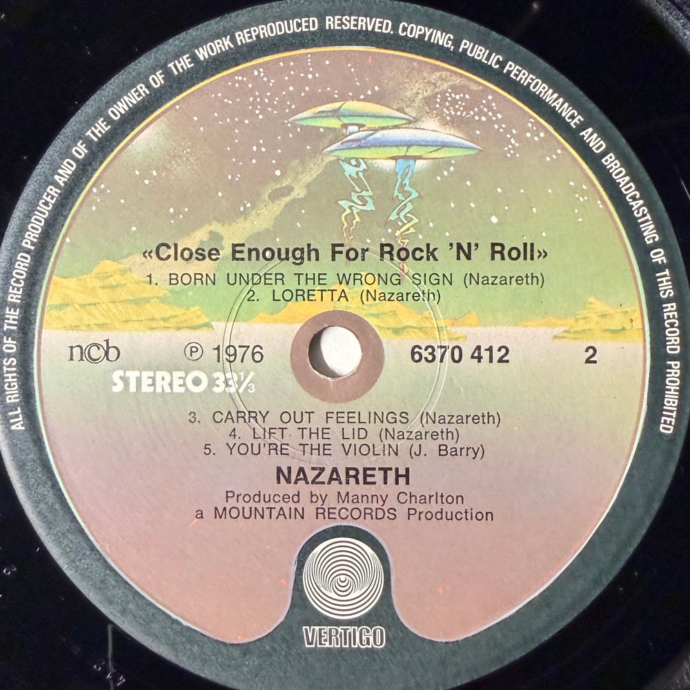 Виниловая пластинка Nazareth - Close Enough For Rock 'N' Roll LP