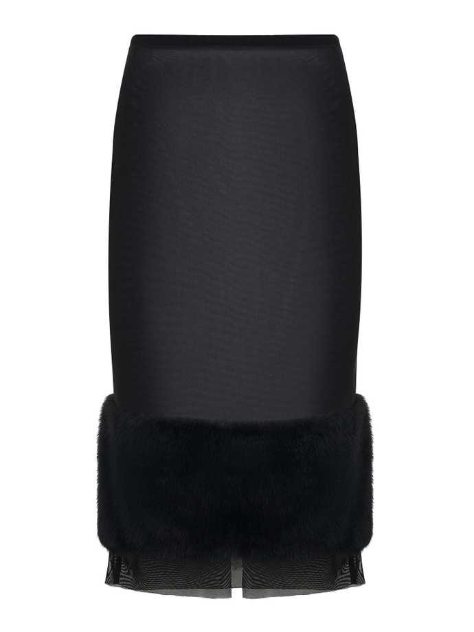 Юбка - сетка из меха