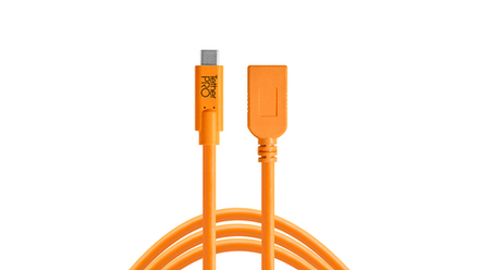 Кабель-удлинитель Tether Tools TetherPro USB-C to USB-A Female Adapter 4.6m Orange [CUCA415-ORG]