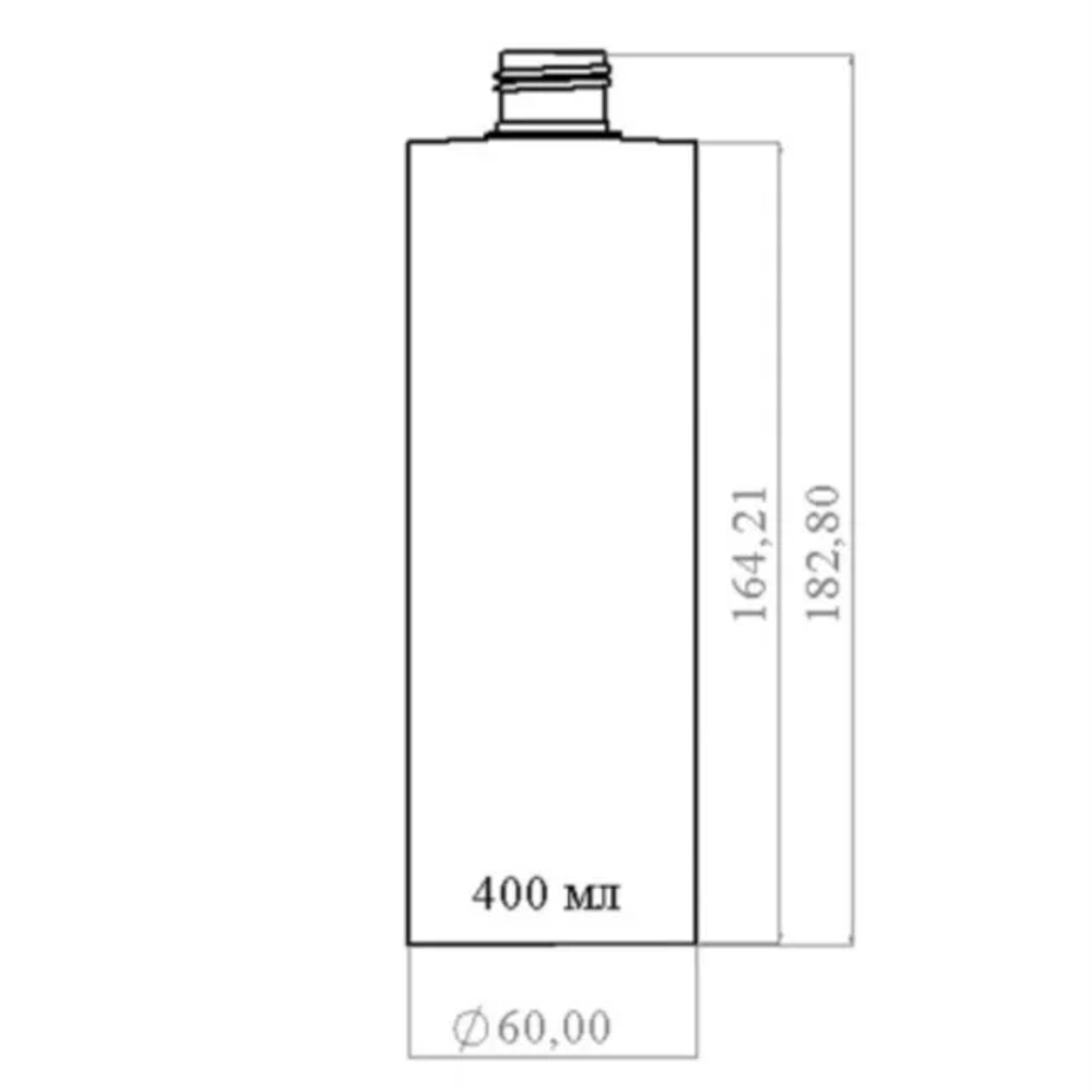 Флакон ПНД 400 мл (24) Белый цилиндр