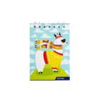 Блокнот А7, гребень, Alingar, мелованный картон, ассорти, 60 л., клетка, " Малыши New"