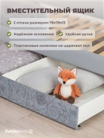 Кровать детская 160х80 с бортиком и ящиком Майло Арт