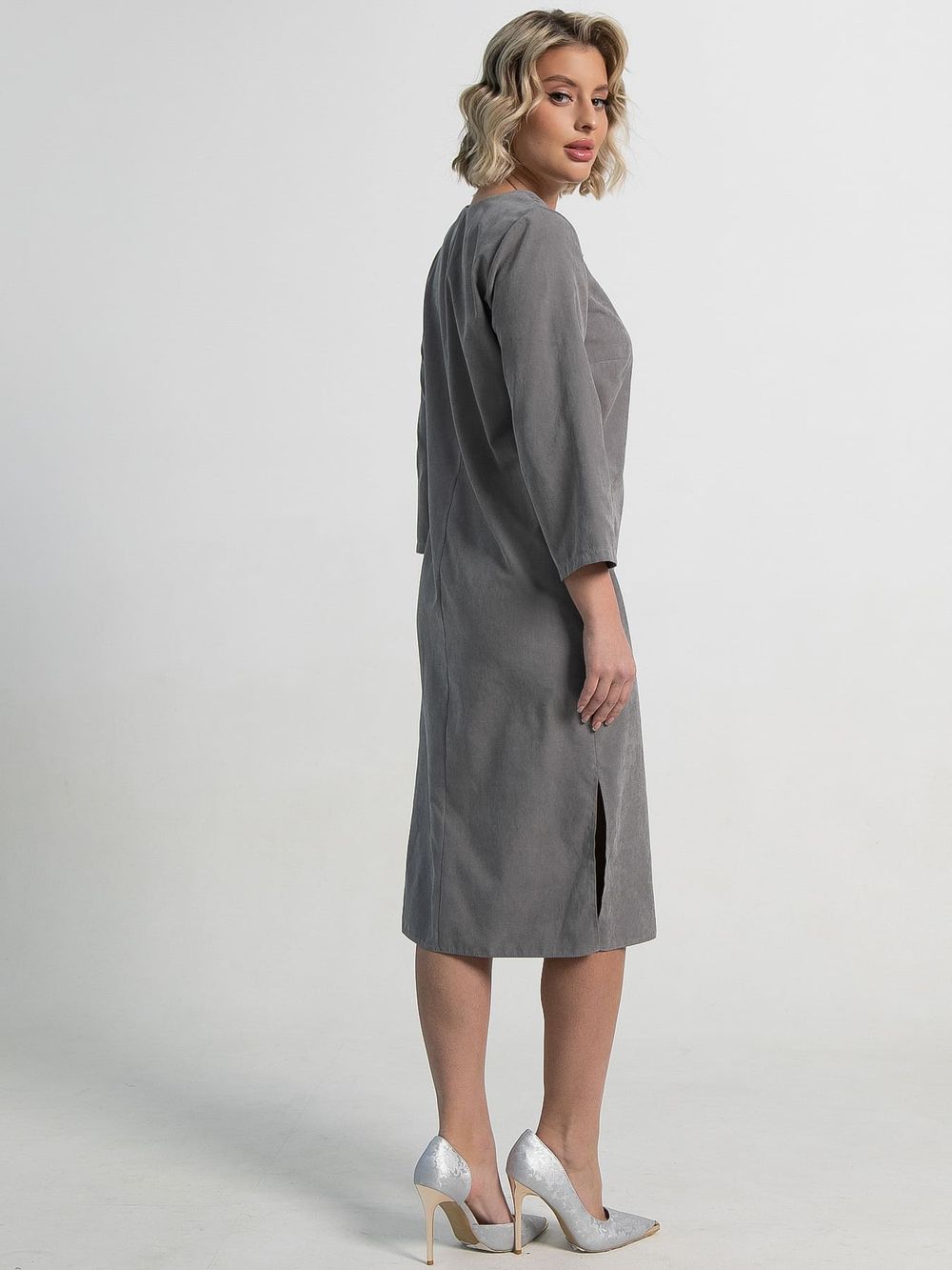 Платье Клодин (серое) П15178-4М LT Collection