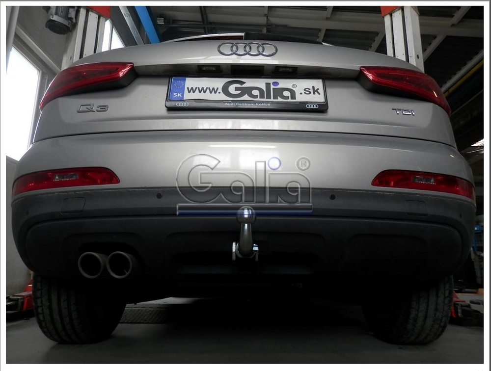 Фаркоп оцинкованный Galia V069A для Volkswagen Tiguan 2007-2016, 2016-, Audi Q3 2011-2018(паспорт и сертификат в комплекте)(без электрики)