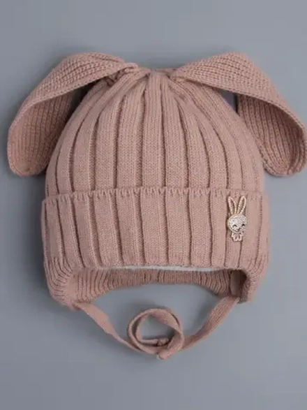 Шапка зимняя с ушками на завязках