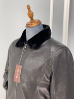 Кожаная куртка Loro Piana с мехом