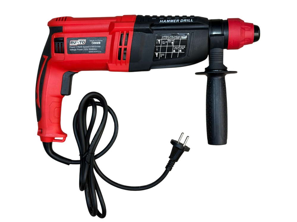 Перфоратор RUNTO сетевой 1050W