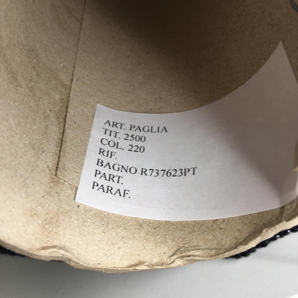 PAGLIA - LANIFICIO dell' OLIVO;  80% хлопок, 18% п/а, 2% люрекс;  250м/100гр;  col.220 тёмно-синий с серебряным люрексом; S709