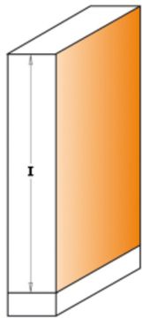 Фреза концевая  обгонная с подшипником D=12,7 I=50,8 S=12,0 L=103,7 CMT 906.630.11
