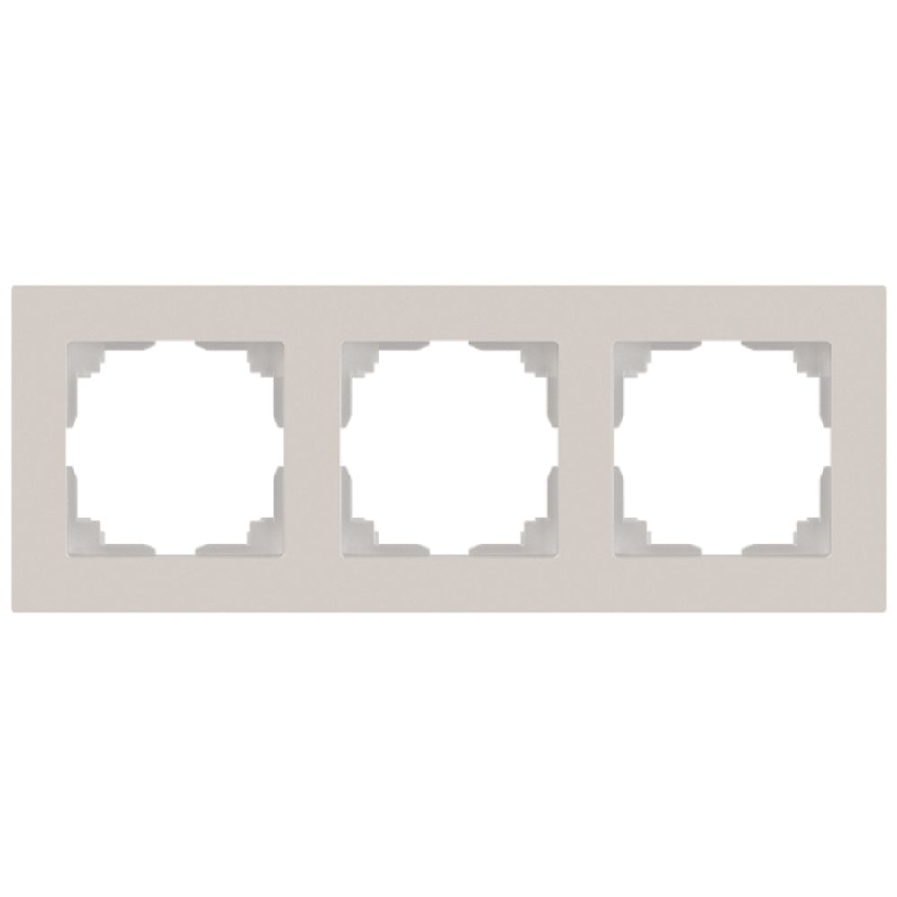 Рамка для розеток и выключателей Intro Accent 6-503-06 на 3 поста, СУ, перламутр