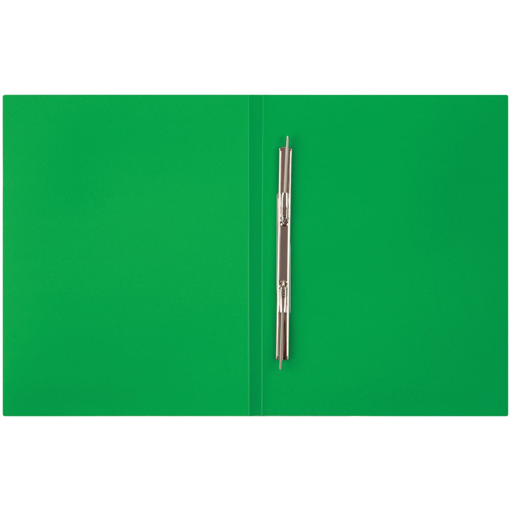 Папка с пружинным cкоросшивателем Спейс OfficeSpace, 500мкм, корешок 15мм, зелёная