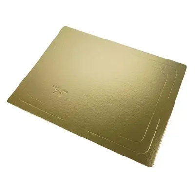 Подложка для торта 3,2 мм, 600*400 золото/белое