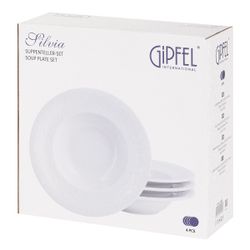 Набор тарелок суповых Gipfel Silvia 42922 25 см 4 предмета