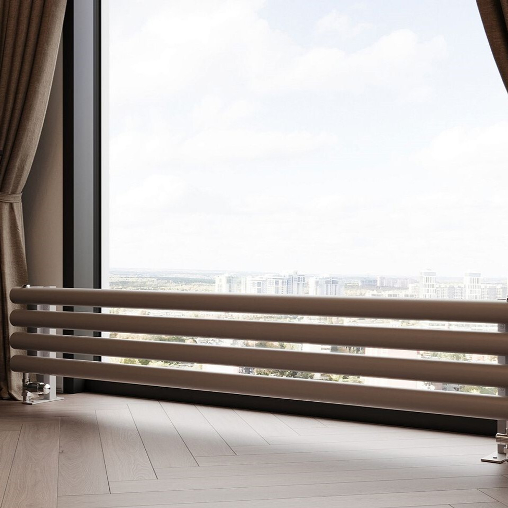 Радиатор трубчатый Guardo Torre 6D-1800-04 NK-GOR-FL R7040(M) серый матовый