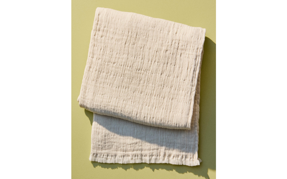 Zara Home плед из хлопка, зелёный · 3121/004