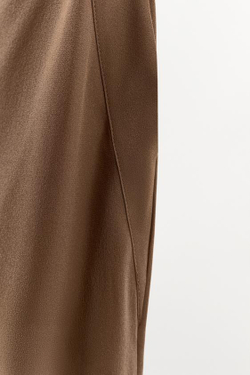 ZARA БРЮКИ ИЗ 100% ШЕЛКА, КОРИЧНЕВЫЙ