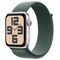 Часы Apple Watch SE (2024) 44mm Aluminium Case, Sport Loop, цвет Lake Green (Сияющая звезда)