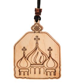 КФ-307/2 Подвеска в машину деревянная «Богородица Семистрельная»