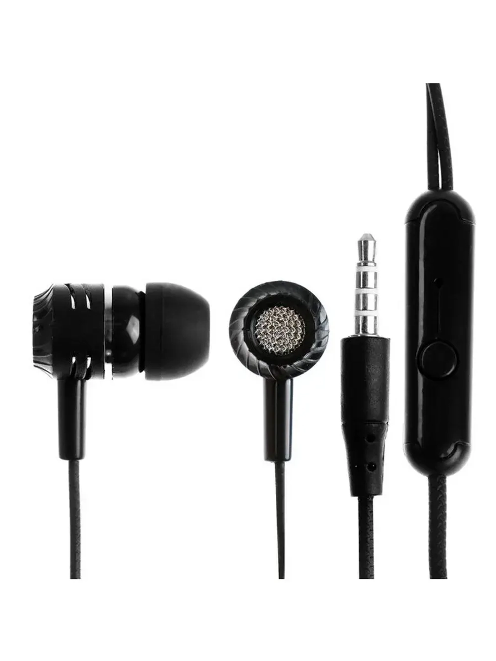 Наушники CB-52, проводные, вакуумные, микрофон, 1 м, Jack 3.