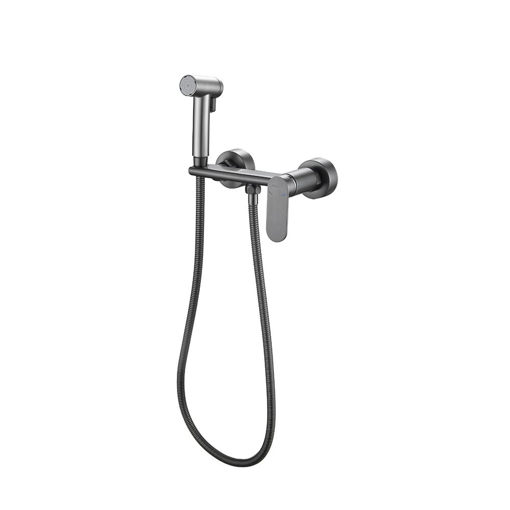 Смеситель с гигиеническим душем HAIBA HB5516-3 графит