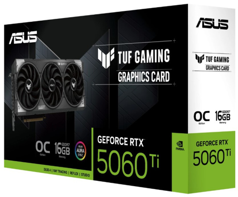 Видеокарта ASUS GeForce RTX 5060 TI TUF GAMING OC (TUF-RTX5060TI-O16G-GAMING)